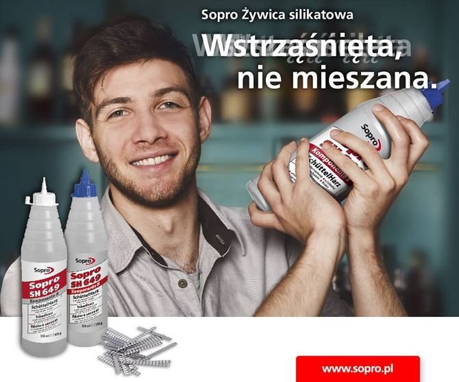 Sopro SH 649 to dwuskładnikowa, bezzapachowa, szybkoutwardzalna, płynna żywica na bazie silikatów