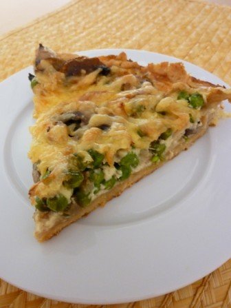 tarta z grzybami