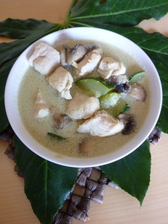 kurczak z zielonym curry