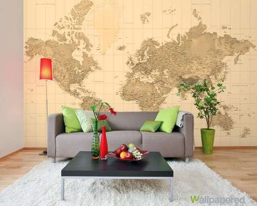 fototapeta mapa wallpapered 1