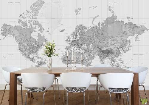 fototapeta mapa wallpapered