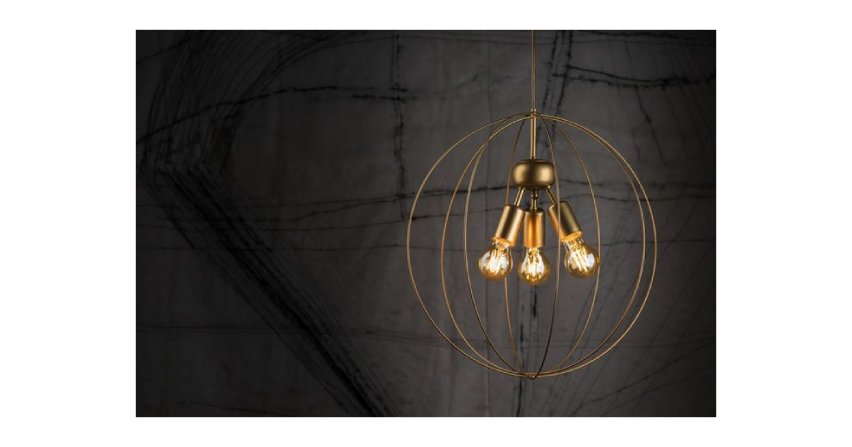 Lampa wisząca Bullet - złoto i oszczędność formy
Fot. Nowodvorski Lighting