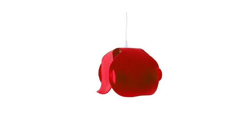 Lampa wisząca wykonana z filcu. Cena 280 zł Fot. Pink Puk Design
