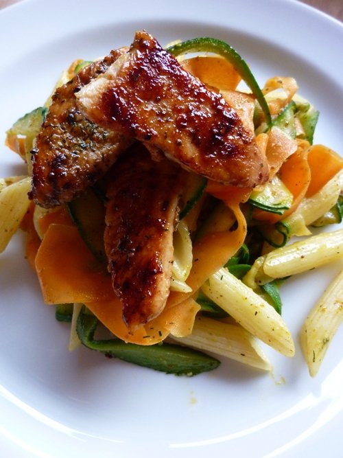 penne z kurczakiem