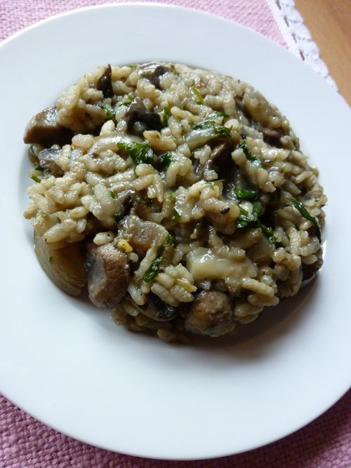 risotto z pieczarkami