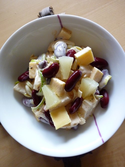 salatka z czerwonej fasoli