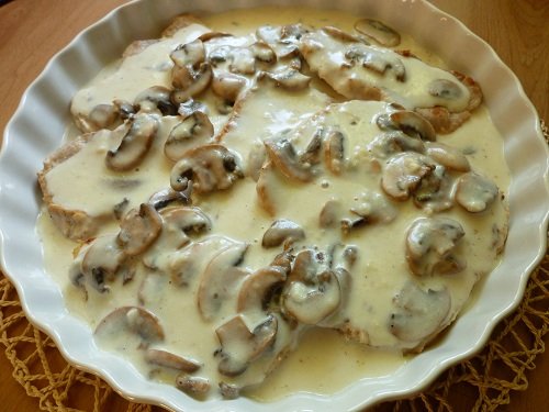 schab pod beszamelem