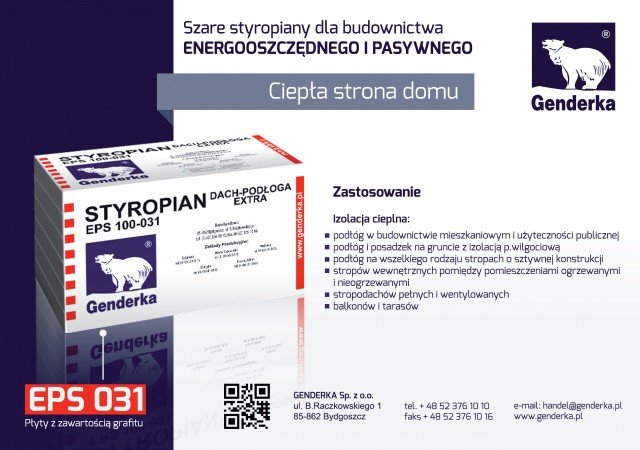 genderka styropian szary