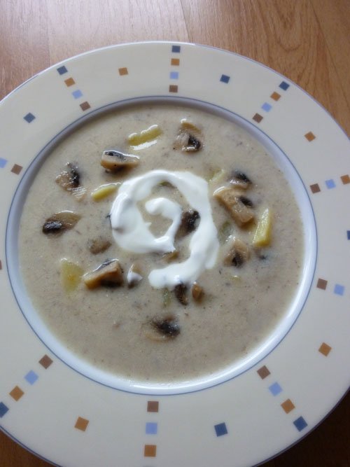 kremowa zupa pieczarkowa