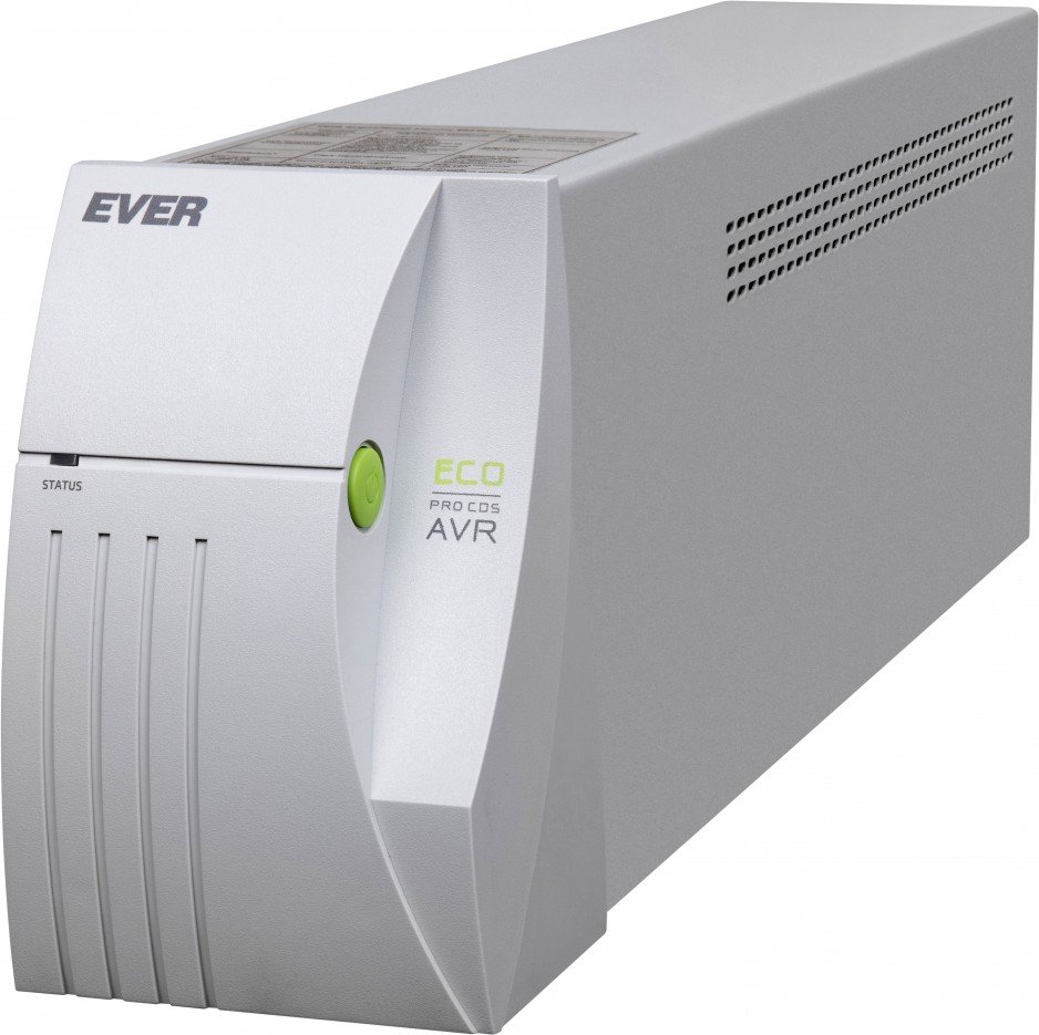 UPS EVER ECO PRO AVR CDS posiadajy
system Clear Digital Sinus umożliwiający
generację na wyjściu zasilacza UPS napięcia
o sinusoidalnym kształcie (przy pracy bateryjnej); fot. EVER