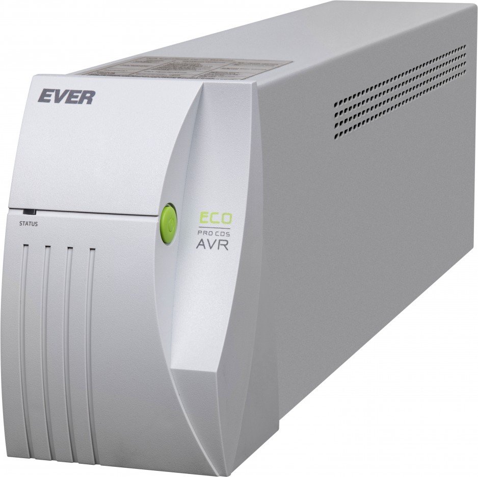 UPS EVER ECO PRO AVR CDS posiadajy
system Clear Digital Sinus umożliwiający
generację na wyjściu zasilacza UPS napięcia
o sinusoidalnym kształcie (przy pracy bateryjnej); fot. EVER