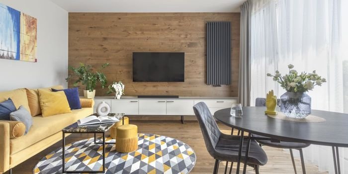 Apartament przetykany złotem, fot. Marta Behling, Pion Poziom