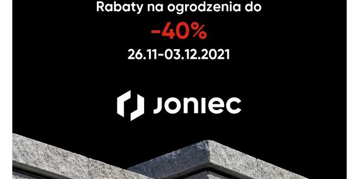 Firma JONIEC&reg; ogłasza BLACK WEEK! fot. JONIEC&reg;
