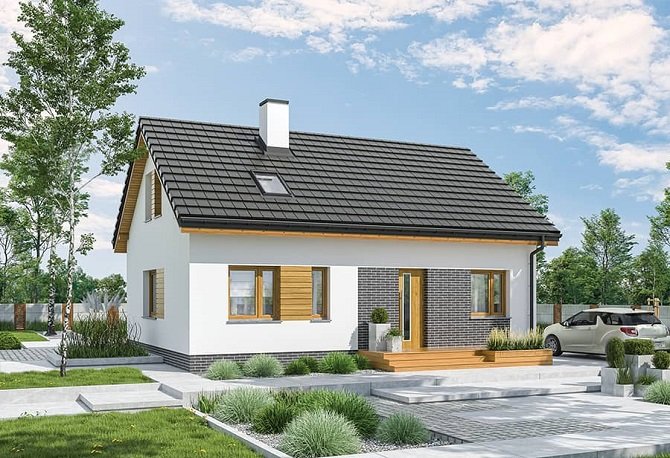 projekty małych i tanich domów