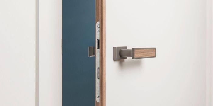 Drzwi Modus w obrzeżem wykonanym z materiału przypominającego naturalną sklejkę, fot. VOX