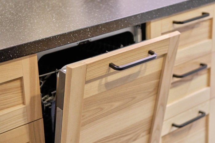 kitchen dishwasher built in wooden furniture
