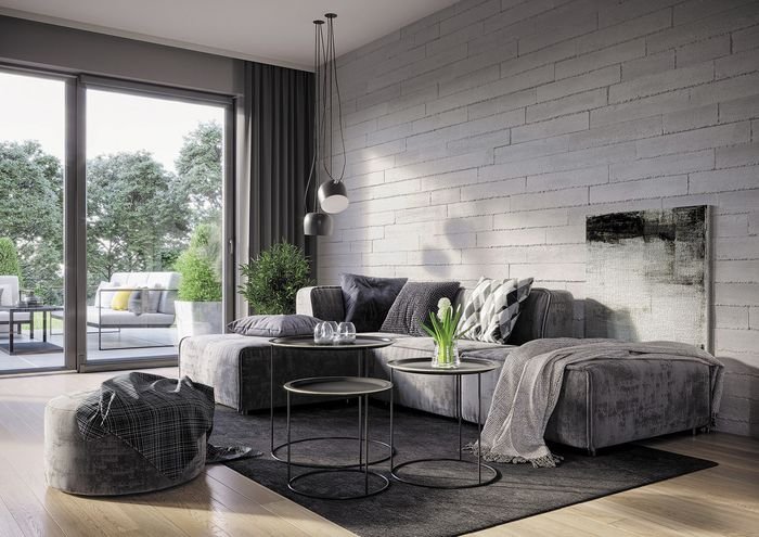 modna sciana stegu plytka architekt