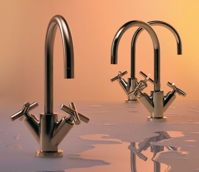 dornbracht baterie tara gold finishes