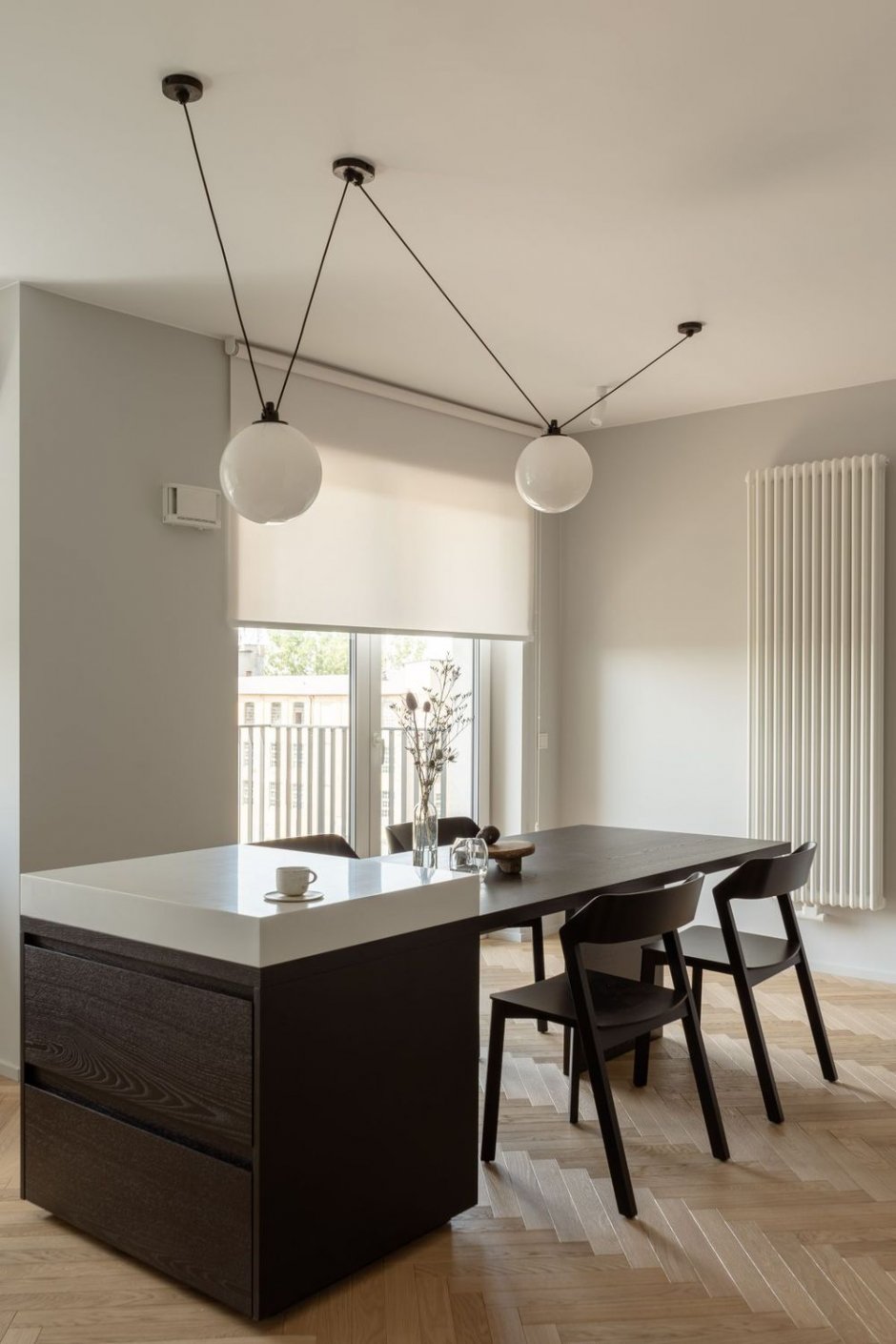 3xel pora studio wyspa stol lampa