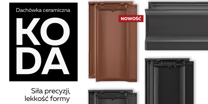 Nowość CREATON – dachówka ceramiczna KODA NUANCE miedziana angobowana ...