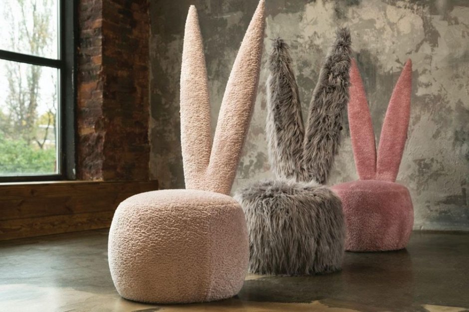 fotele w ksztalcie krolika bunny guys nobonobo