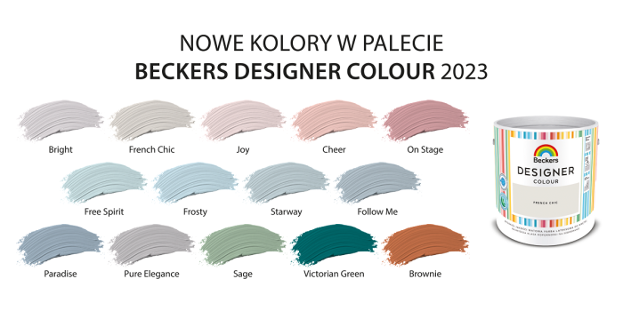 Nowa paleta kolor&oacute;w Beckers Designer Colour. Fot. Beckers
