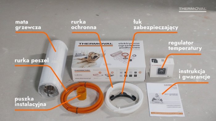 jak ukladac maty grzewcze pod panele elementy