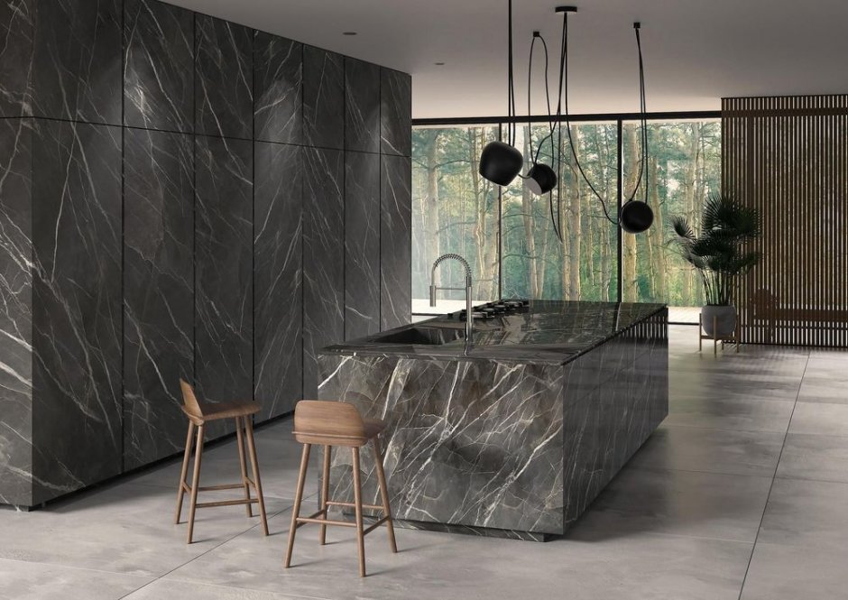 spieki laminam diamond calacatta black kuchnia