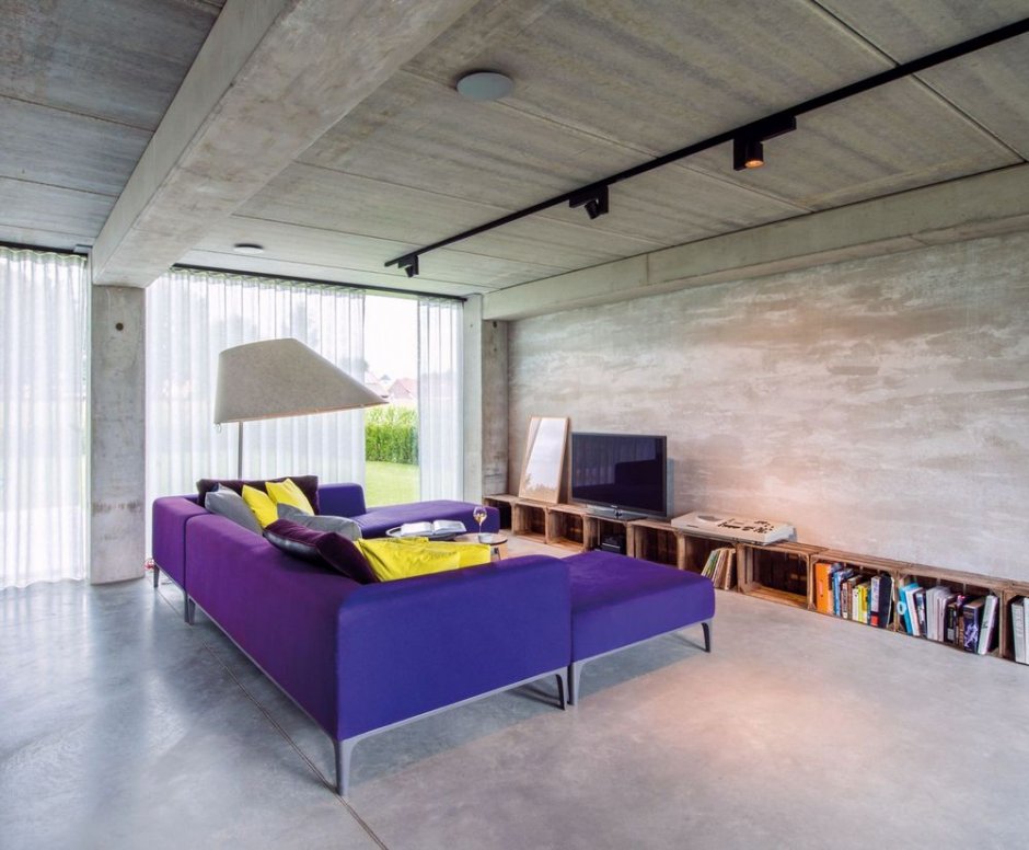 beton w salonie vasco