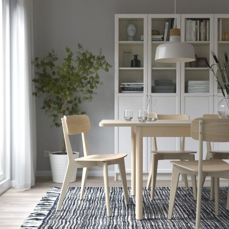 jadalnia w drewnie ikea