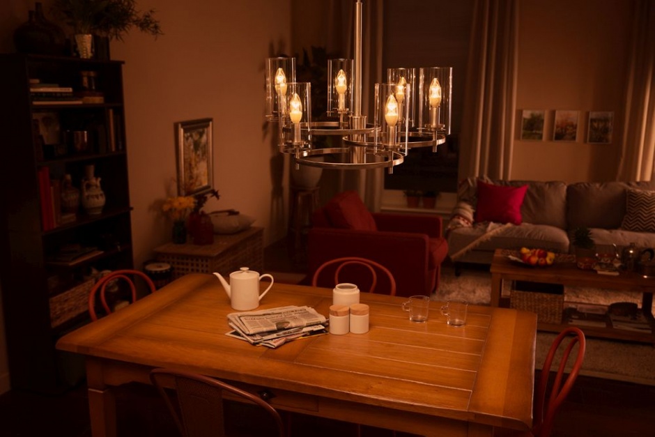 funkcja sciemniania jadalnia philips hue