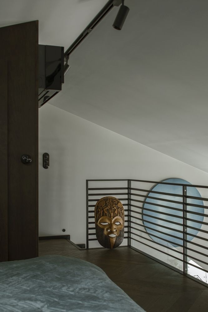 apartament w meskim stylu antresola maska mango investments