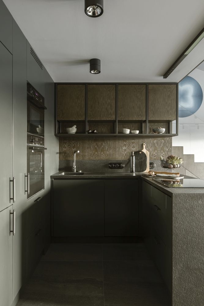 apartament w meskim stylu kuchnia zabudowa mango investments