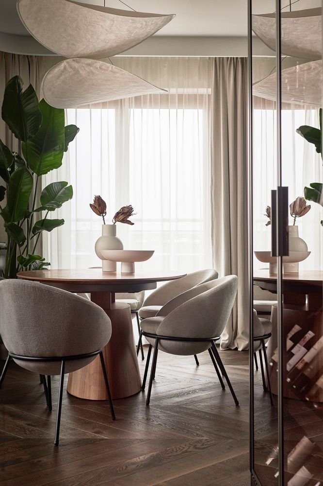 elegancki apartament jadalnia stol deer design