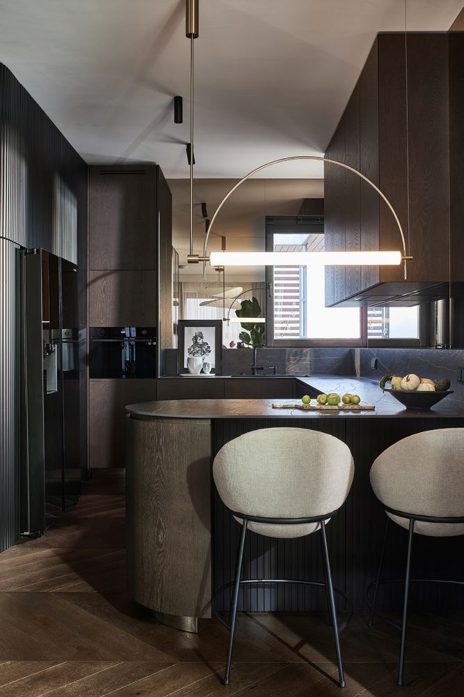elegancki apartament kuchnia deer design