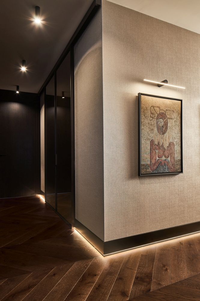 elegancki apartament przedpokoj deer design