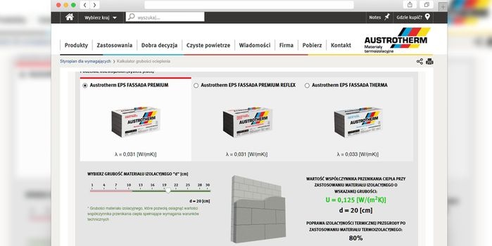 Jak dobrać grubość styropianu &ndash; skorzystaj z bezpłatnego kalkulatora, fot. Austrotherm