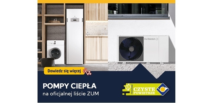 Ponad 100 modeli pomp ciepła De Dietrich i Baxi ponownie na liście ZUM! fot. De Dietrich