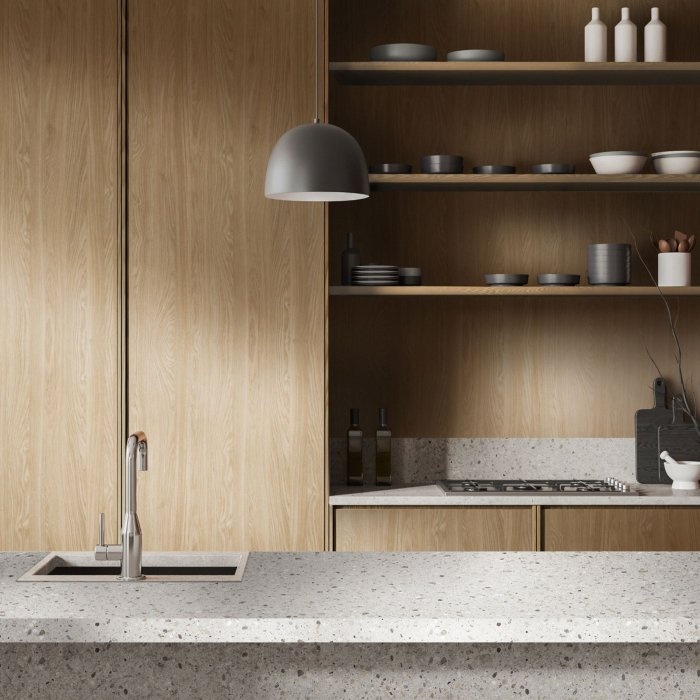 woodeco terazzo beige, dąb olejowany
