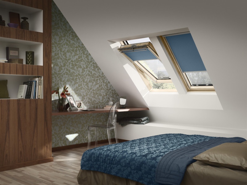 okna dachowe sypialnia velux