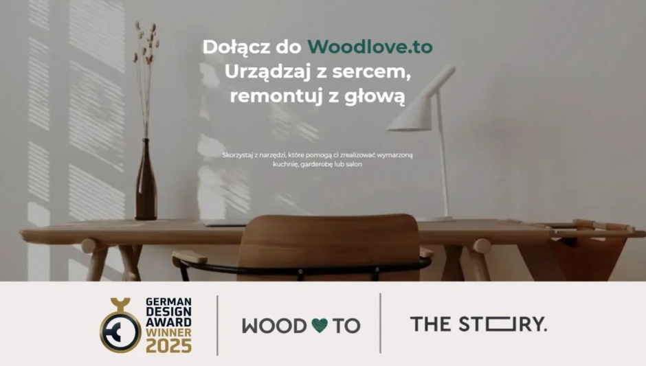 Platforma Woodlove.to z prestiżową nagrodą German Design Award