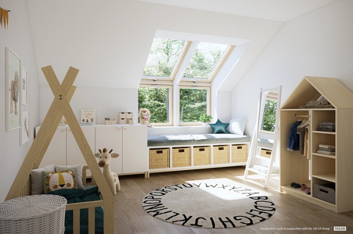 światło we wnętrzach z Velux