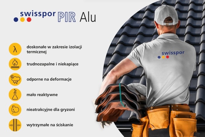 swissporPIR Alu - parametry izolacyjne