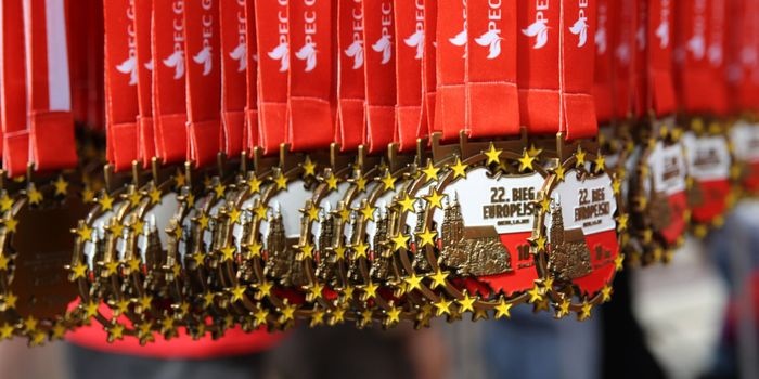 22. Bieg Europejski w Gnieźnie pod hasłem &bdquo;Teraz Polska&rdquo;, fot. VELUX Polska