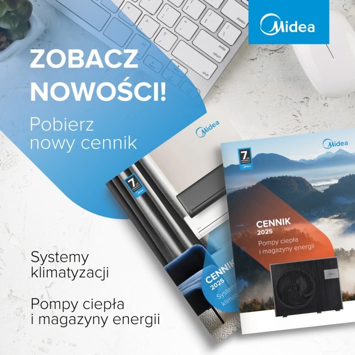 Pobierz nowe cenniki Midea 2025