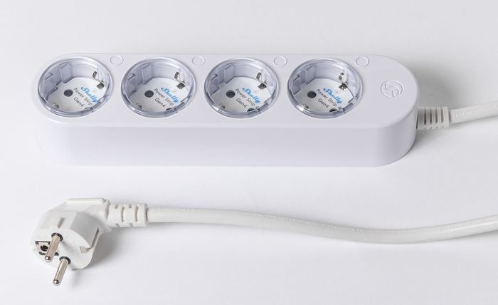 shelly power strip 4 bialy