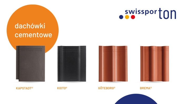 fragmenty dachówek w różnych kolorach na białym tle