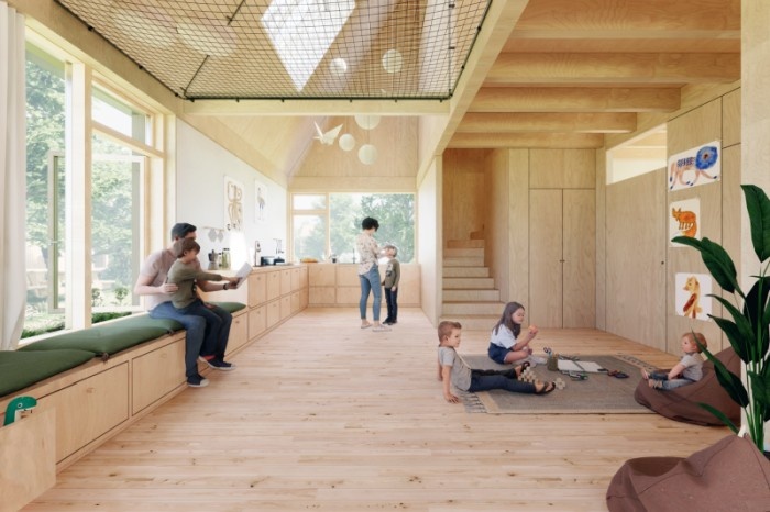 jasne pomieszczenie children livng places - projekt