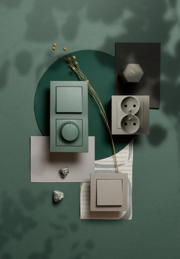 as kaszmir zielony mat flatlay