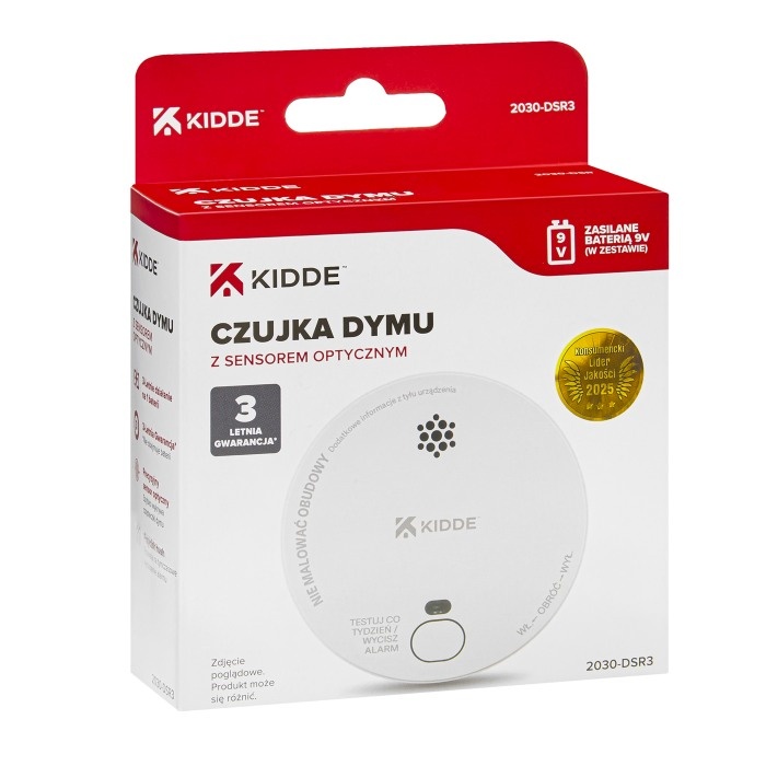 Czujnik dymu 2030-DSR3 w opakowaniu